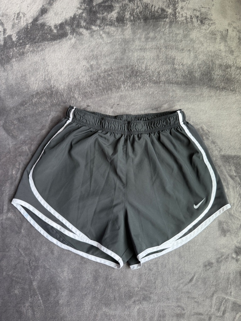 Nike Women’s Charcoal Athletic Shorts with White Trim